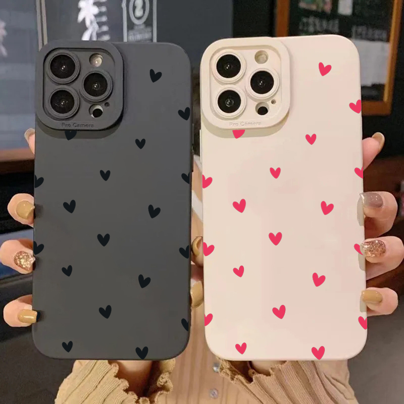 Samsung Galaxy A55 - Capas Protetoras de Celular Coração Preto