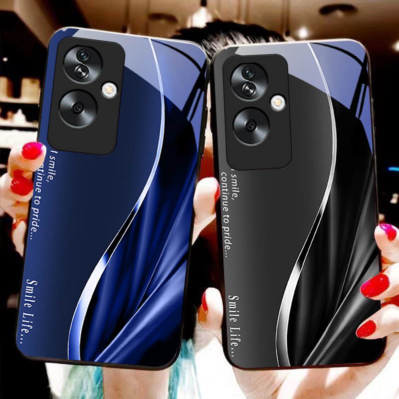 Realme Note 50 - Novo macio marrom vermelho para oppo