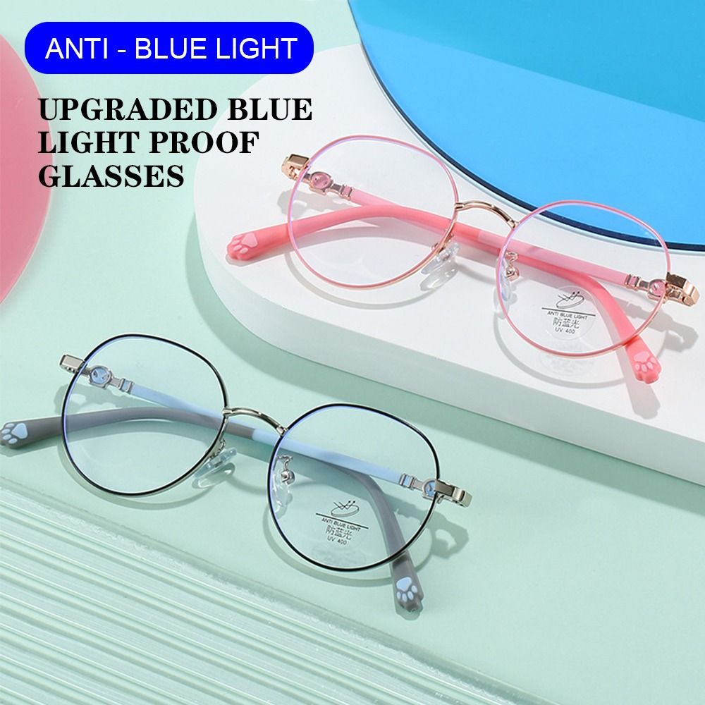 Anti Blue Light Film - Óculos redondos com luz anti-azul para