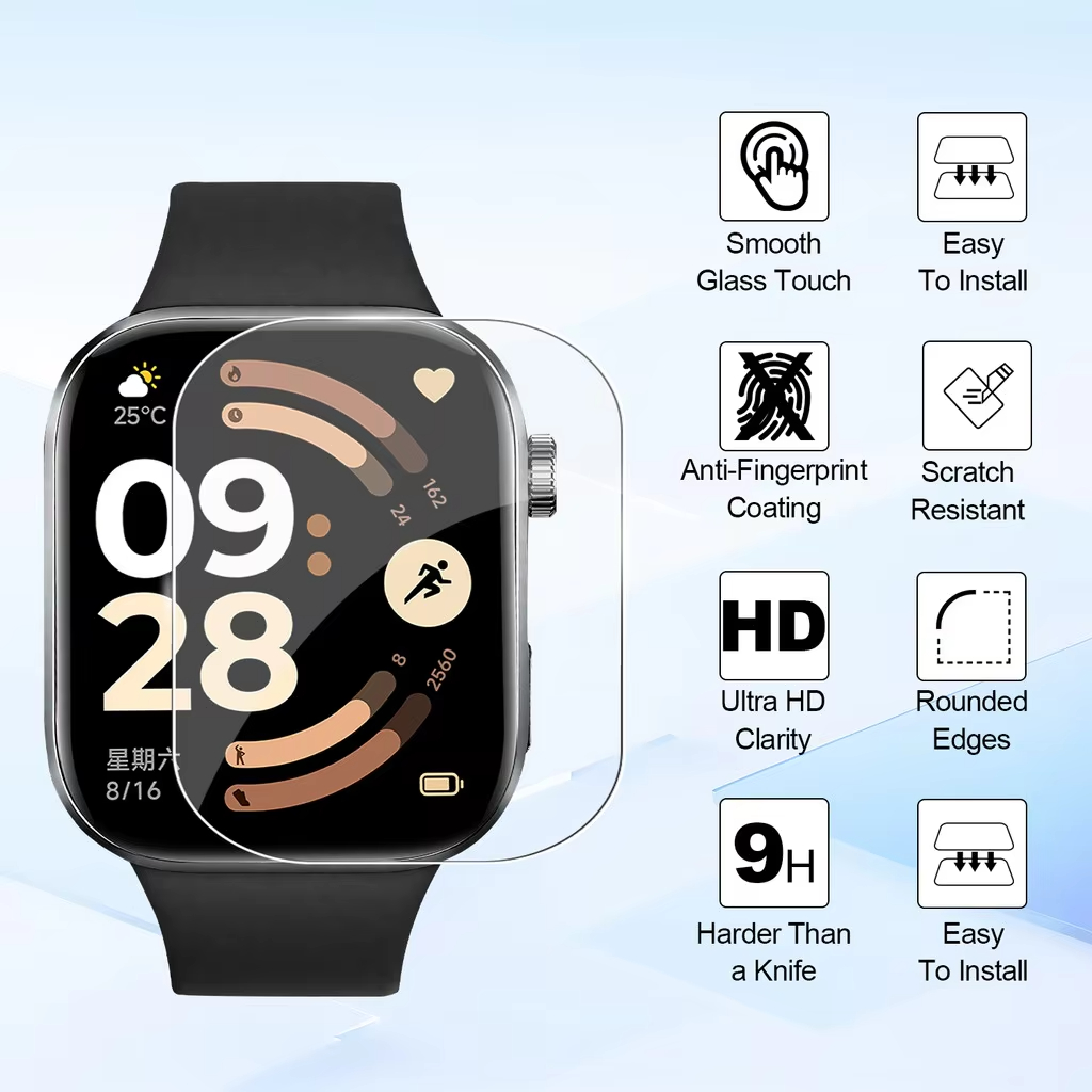 1-5 Peças de Película Protetor - Smartwatch Screen Film avaliação e preço