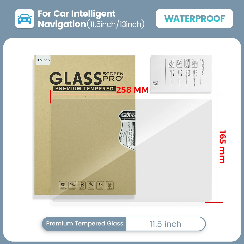Película protetora adesiva par - Glass Protector Auto avaliação e preço
